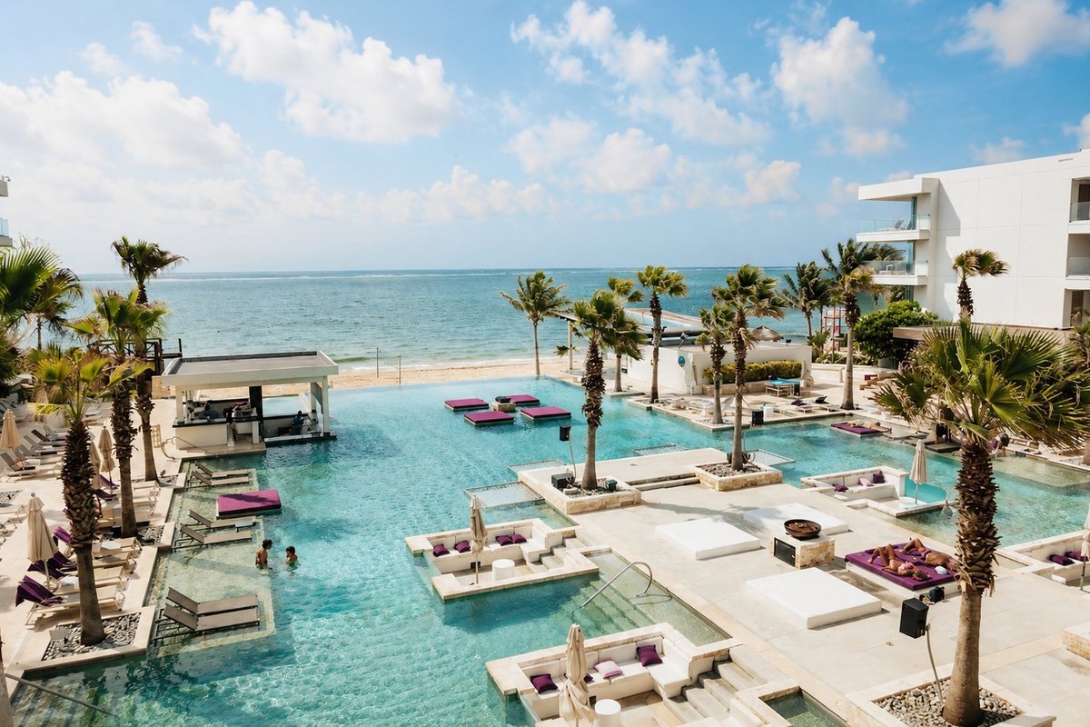 Resort frente al mar en Cancún